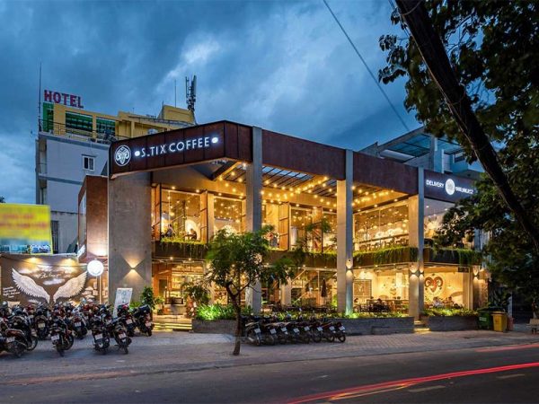 Báo giá thi công quán cafe khung thép mới nhất 2024
