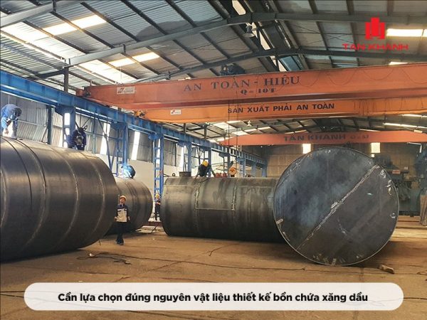 Thiết kế bồn xăng chứa dầu