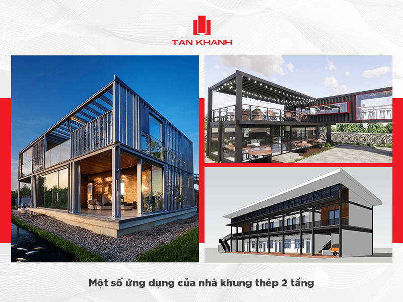 nhà khung thép 2 tầng giá rẻ
